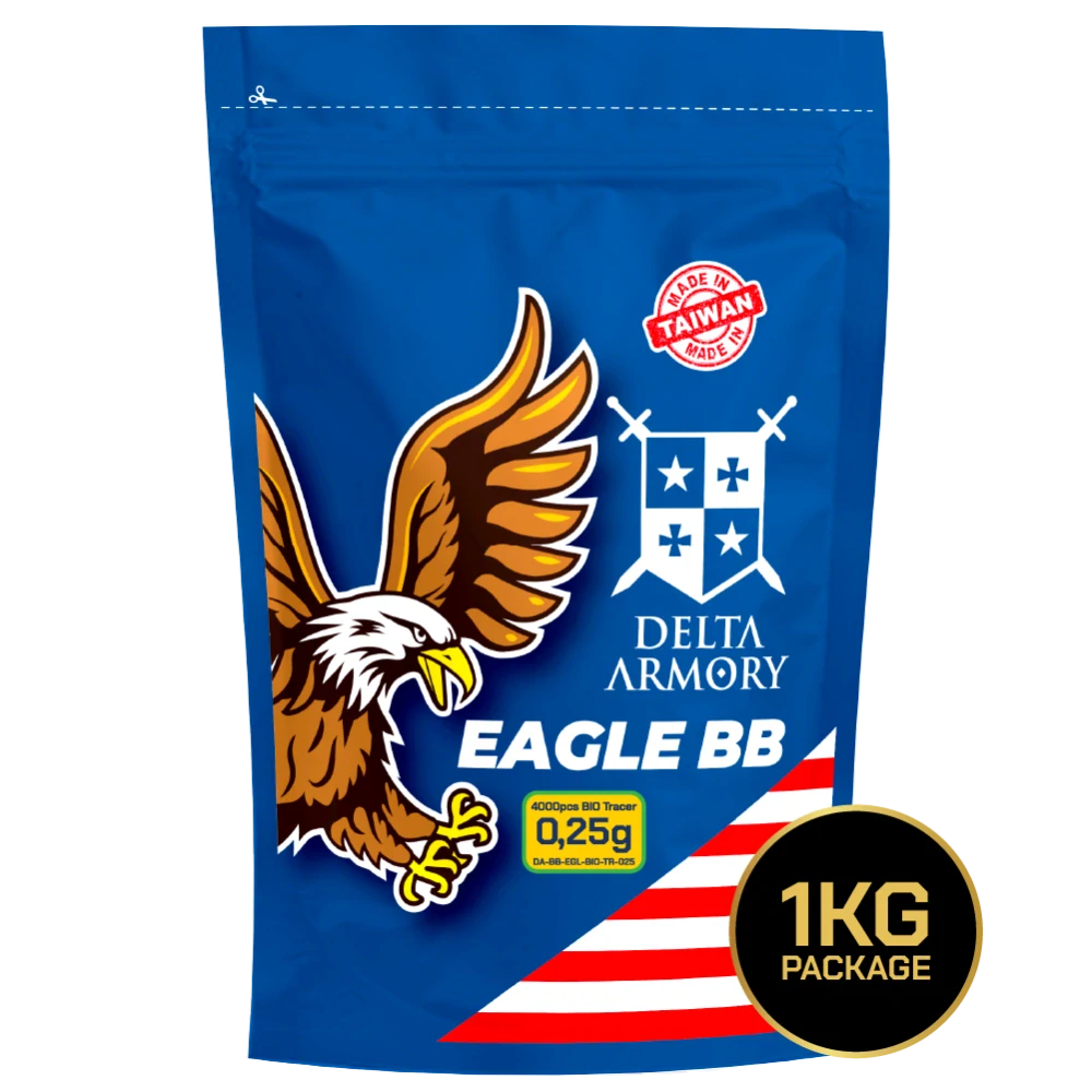 Airsoft BB kuličky BIO TRACER Delta Armory EAGLE 0,25g 4000ks