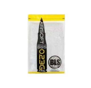BLS airsoftové kuličky PRECISION 0,23g, 4300 BBs (sáček) - Bílá